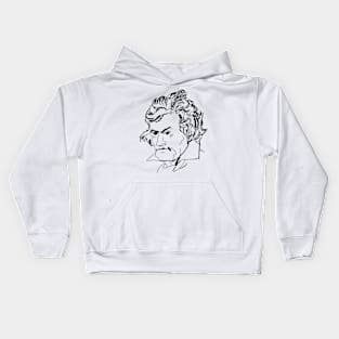 Ludwig Von Beethoven in Black Kids Hoodie